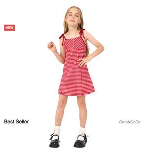 Mini Checkered Sleeveless Sundress Gingham Summer Chic Casual Strap Dress